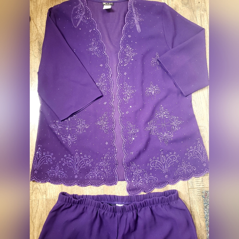 Elegant Purple Pantsuit - Picture 7 of 9